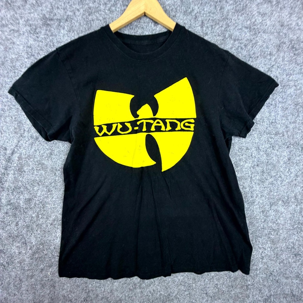 Wu-Tang Clan T-Shirt Mens M Black Vintage Hip Hop Rap Graphic Tee Streetwear